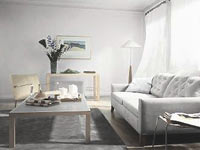 интерьер в белых тонах